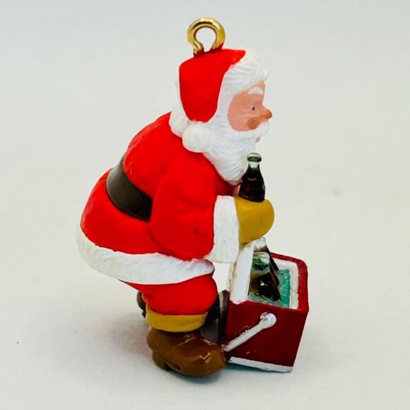 VTG 1993 Hallmark Keepsake Ornament Collector's Club Miniature COOL SANTA Coke - Picture 5 of 9